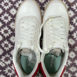 Dr. Scholl's White and Red Women's Sneakers Sz 6.5 Never worn